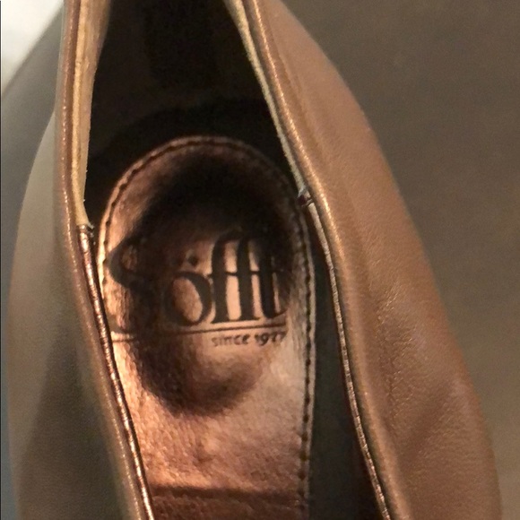 Sofft Leather Heels, Grayish brown. - Picture 2 of 8